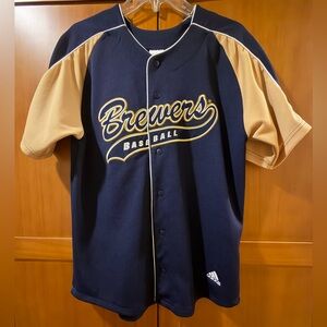 BOYS OLD SCHOOL BREWERS JERSEY
ADIDAS
EXCELLENT CONDITION
